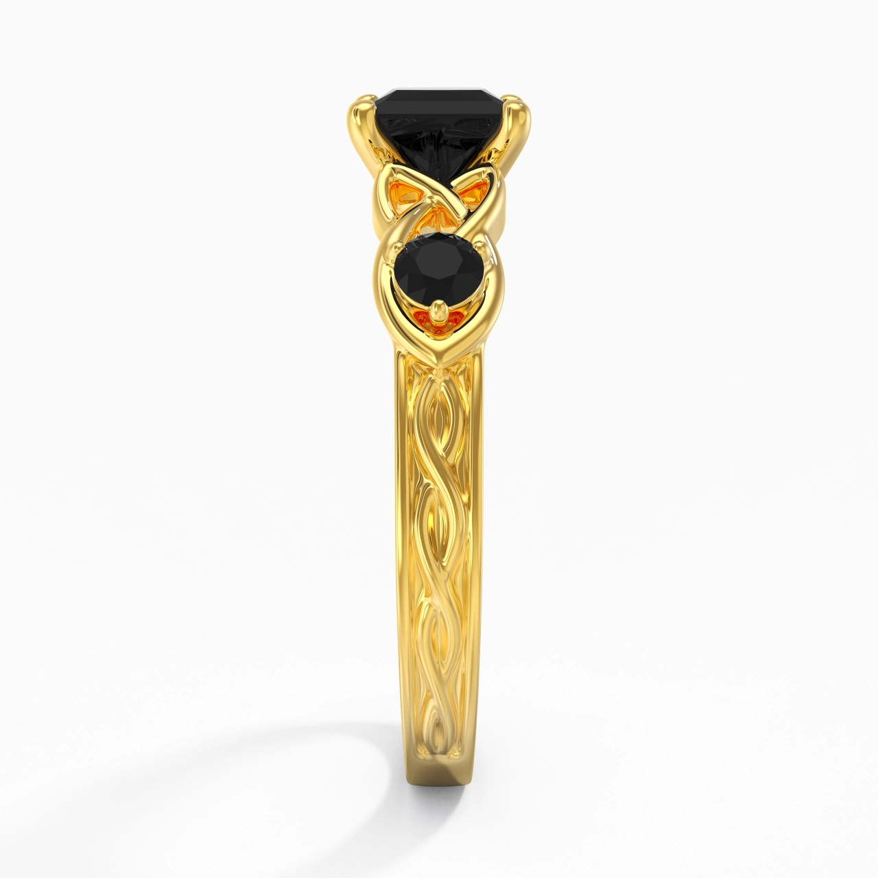 Vintage Unique Princess 1.00ct Cubic Zirconia Engagement Ring