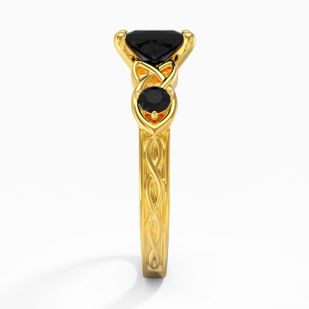 Vintage Unique Princess 2.00ct Cubic Zirconia Engagement Ring