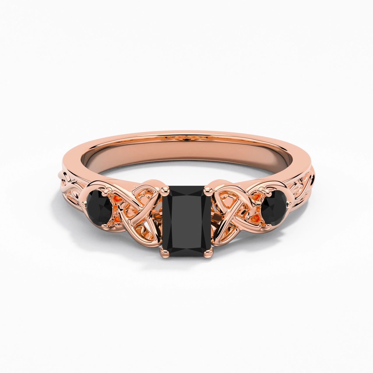 Vintage Unique Radiant 0.80ct Cubic Zirconia Engagement Ring