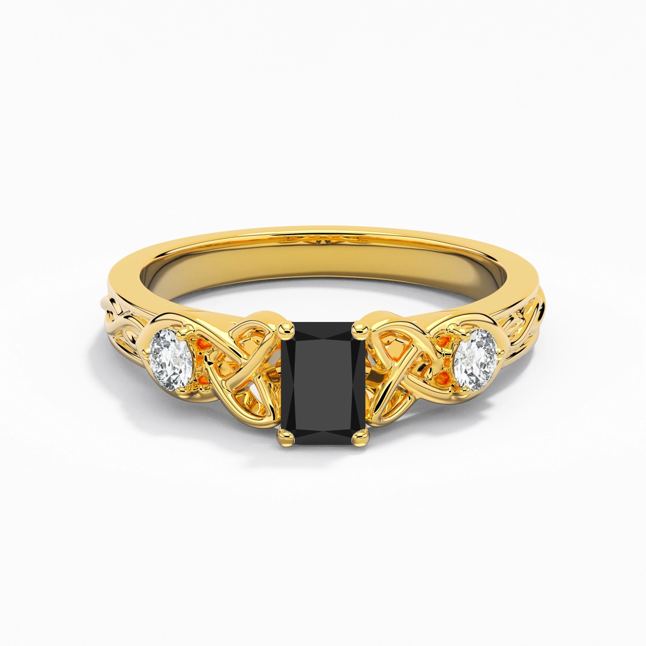 Vintage Unique Radiant 0.80ct Cubic Zirconia Engagement Ring