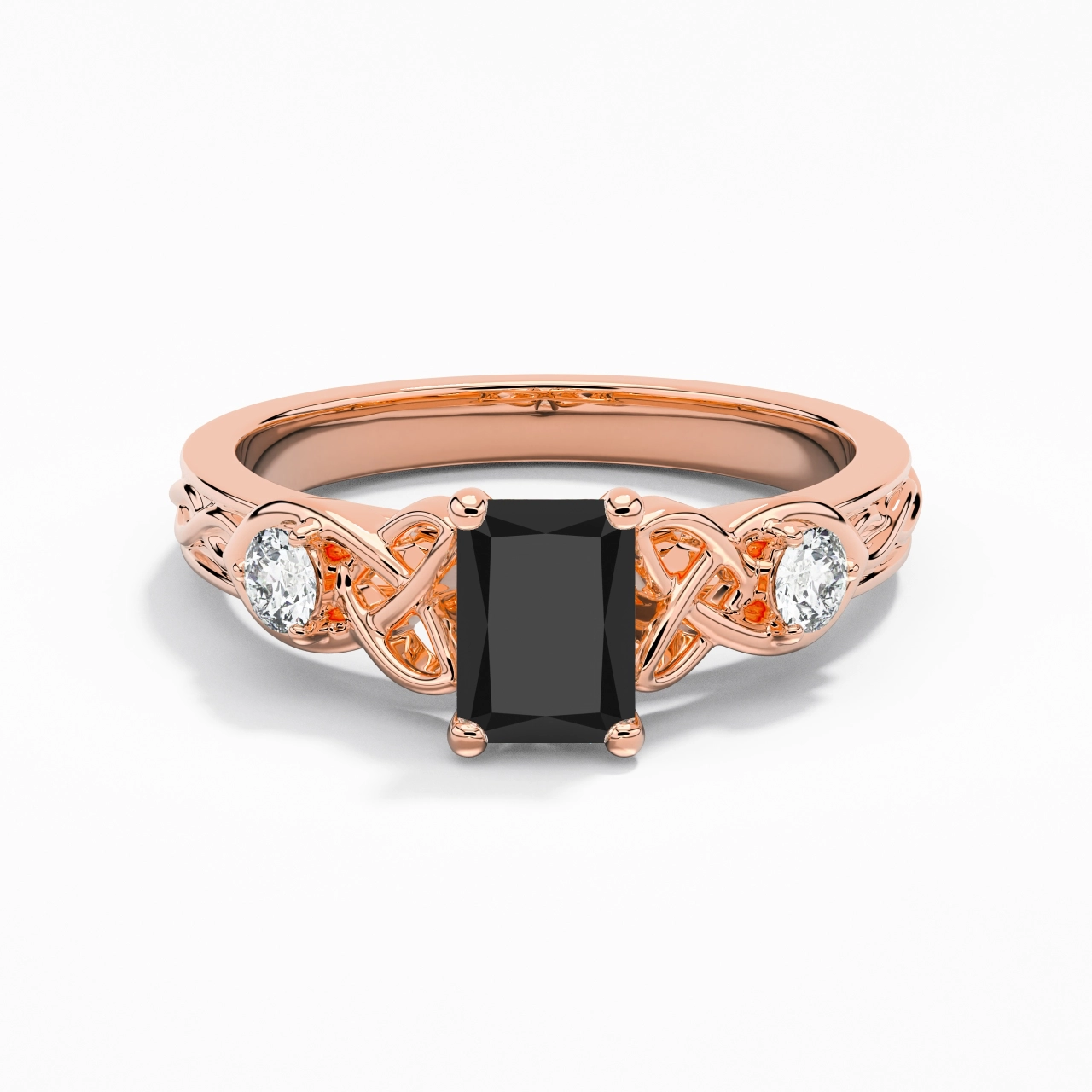 Vintage Unique Radiant 1.00ct Cubic Zirconia Engagement Ring