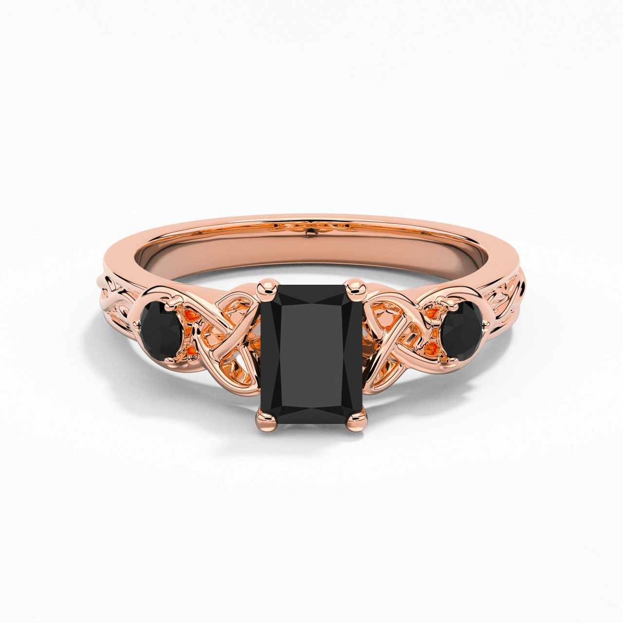 Vintage Unique Radiant 1.00ct Cubic Zirconia Engagement Ring