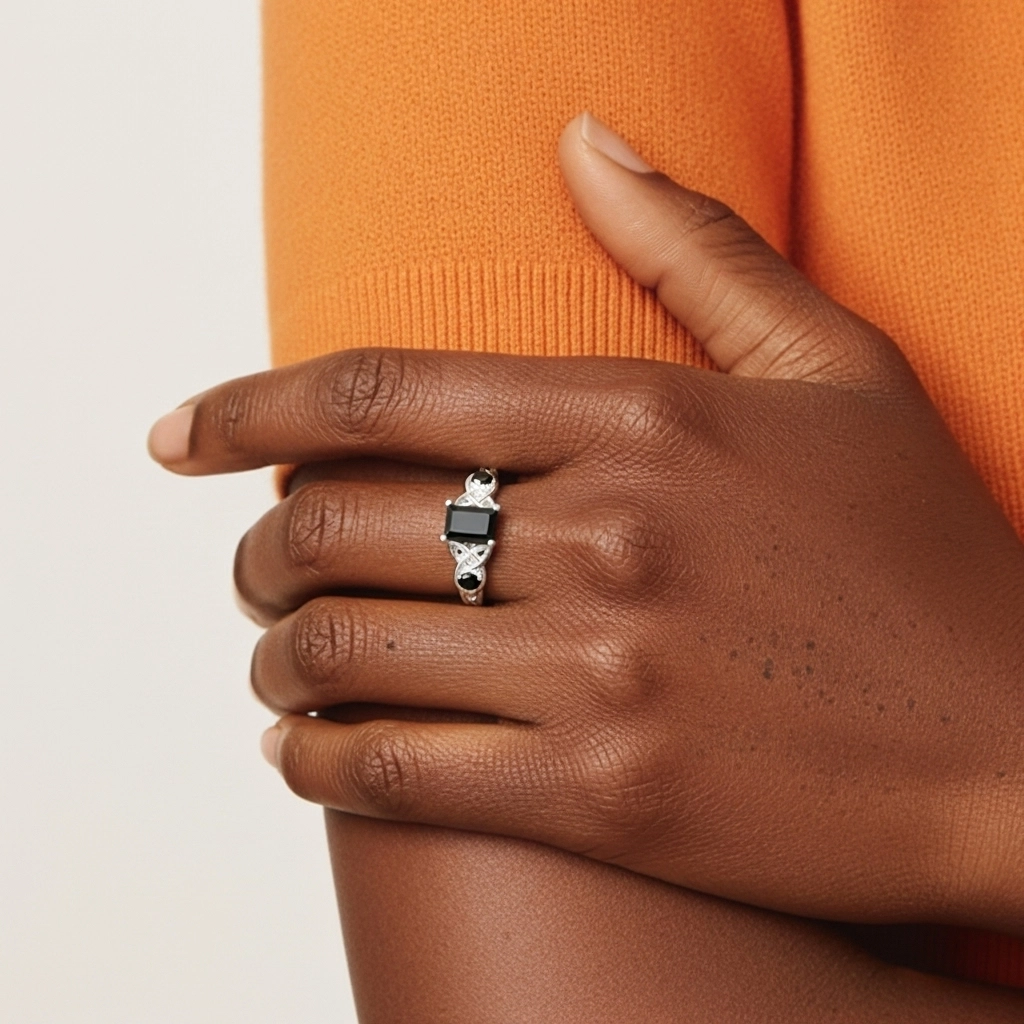 Vintage Unique Radiant 0.80ct Cubic Zirconia Engagement Ring