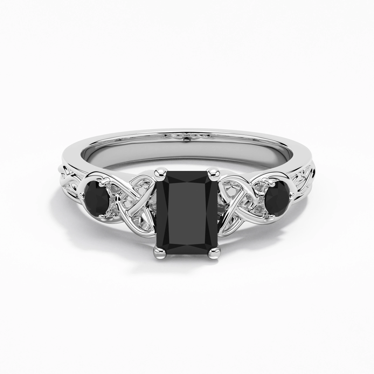 Vintage Unique Radiant 1.00ct Cubic Zirconia Engagement Ring