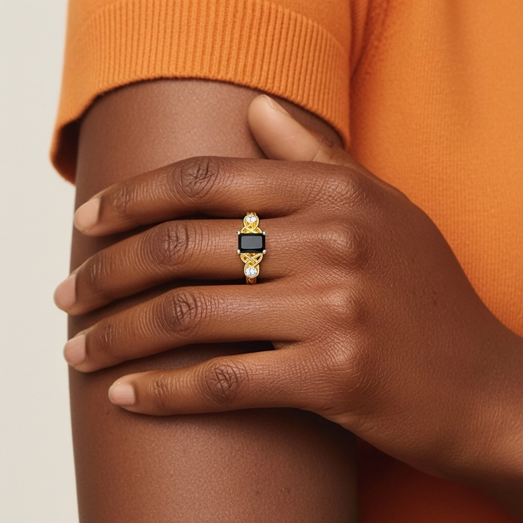 Vintage Unique Radiant 0.80ct Cubic Zirconia Engagement Ring