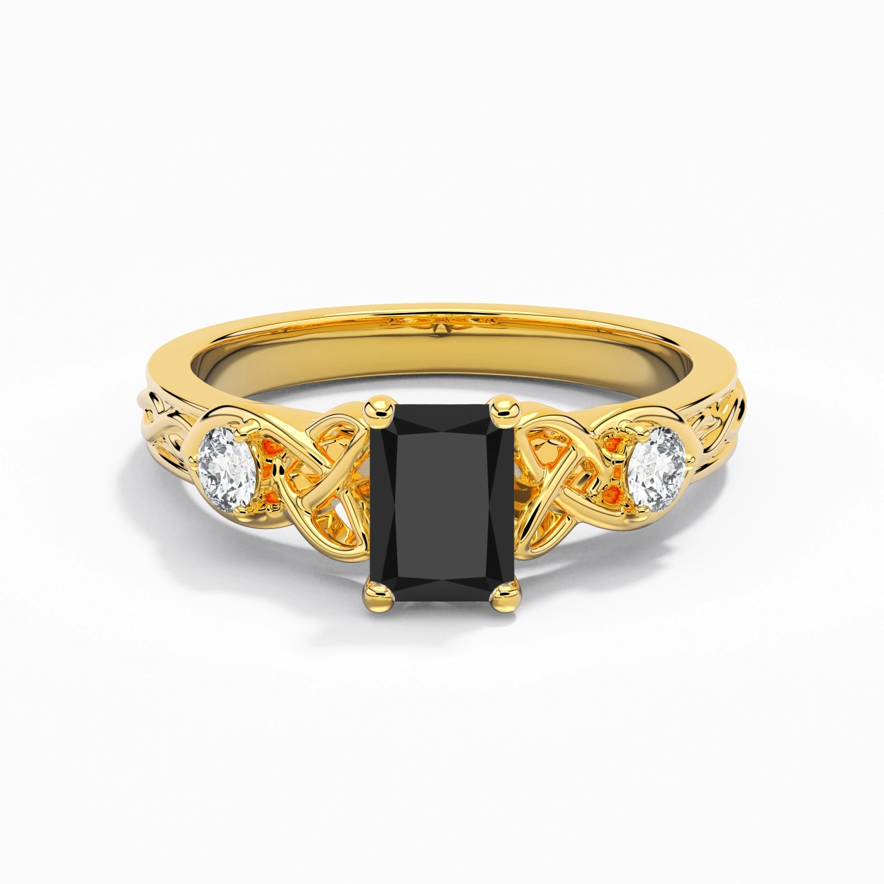 Vintage Unique Radiant 1.00ct Cubic Zirconia Engagement Ring