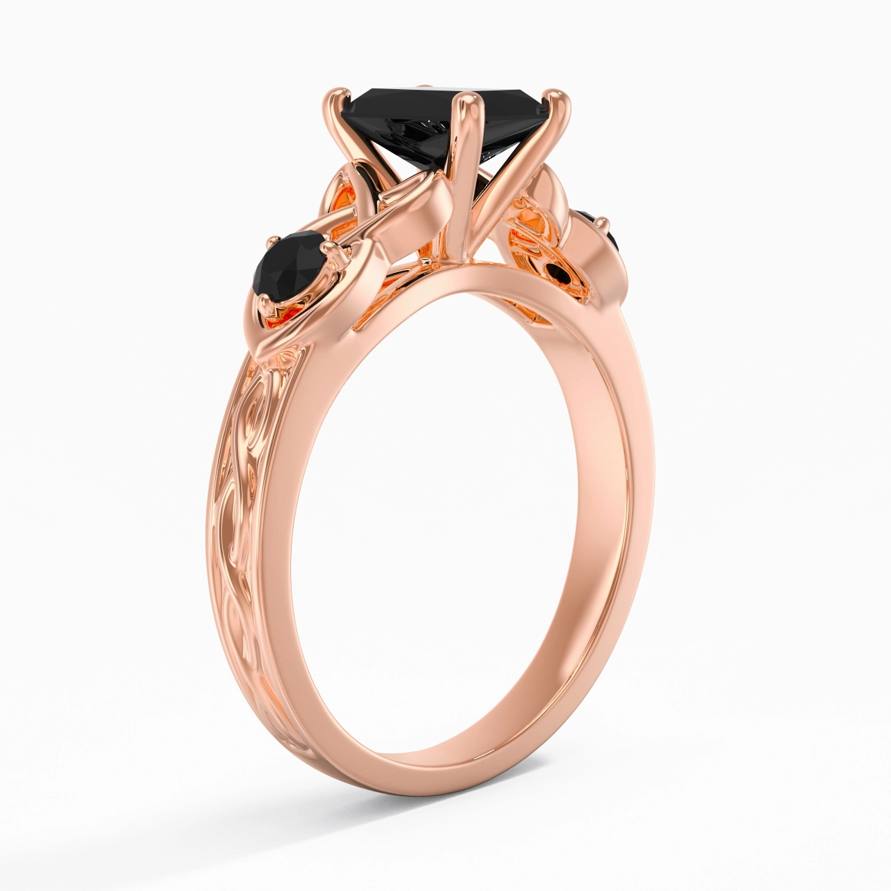 Vintage Unique Radiant 1.00ct Cubic Zirconia Engagement Ring