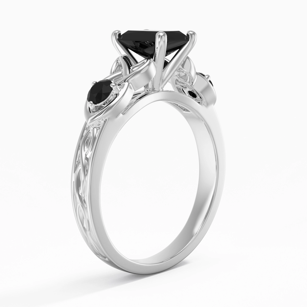 Vintage Unique Radiant 1.00ct Cubic Zirconia Engagement Ring