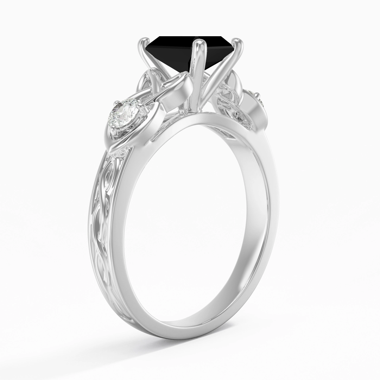 Vintage Unique Radiant 1.00ct Cubic Zirconia Engagement Ring