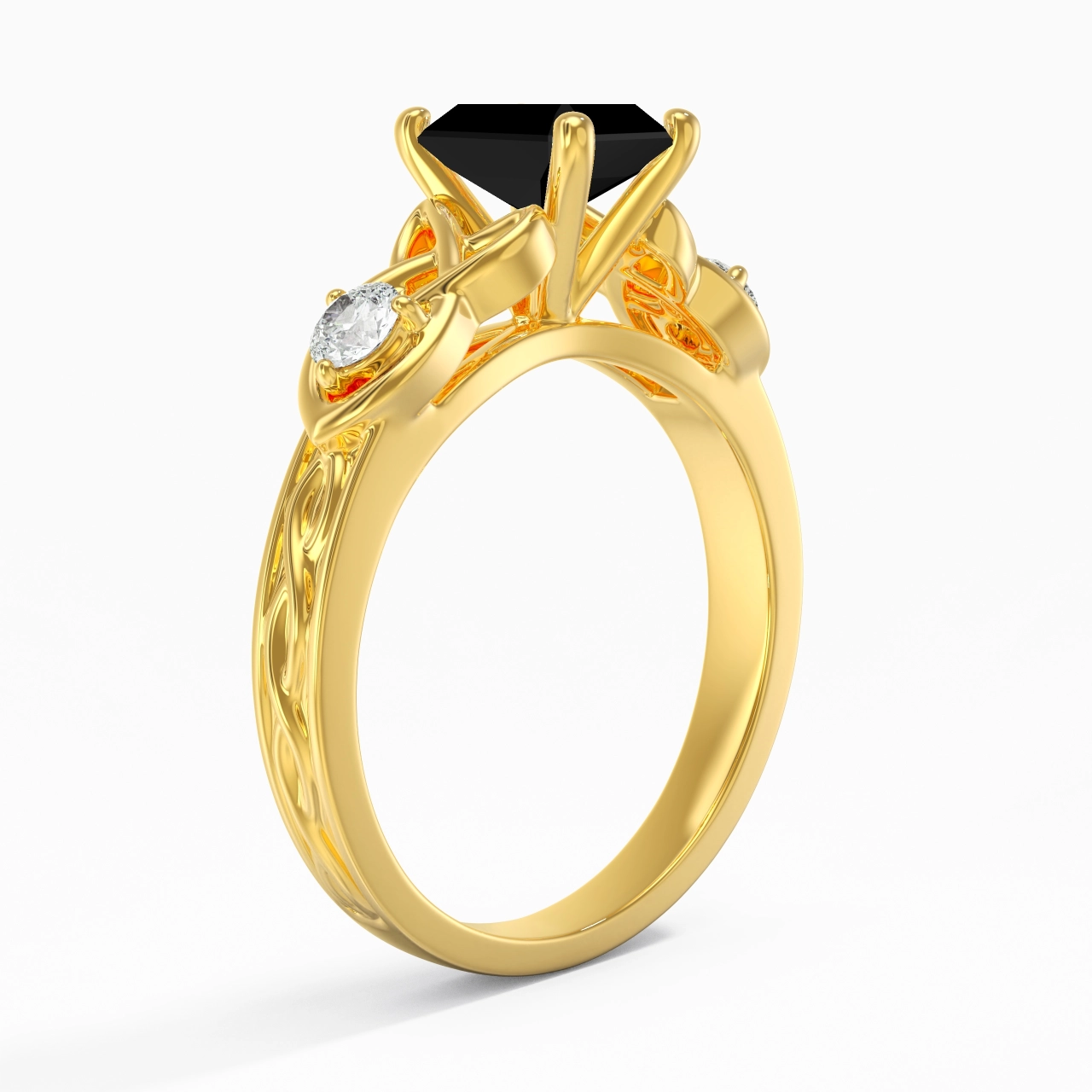 Vintage Unique Radiant 1.00ct Cubic Zirconia Engagement Ring