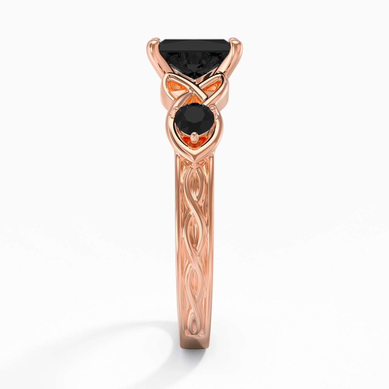 Vintage Unique Radiant 1.00ct Cubic Zirconia Engagement Ring