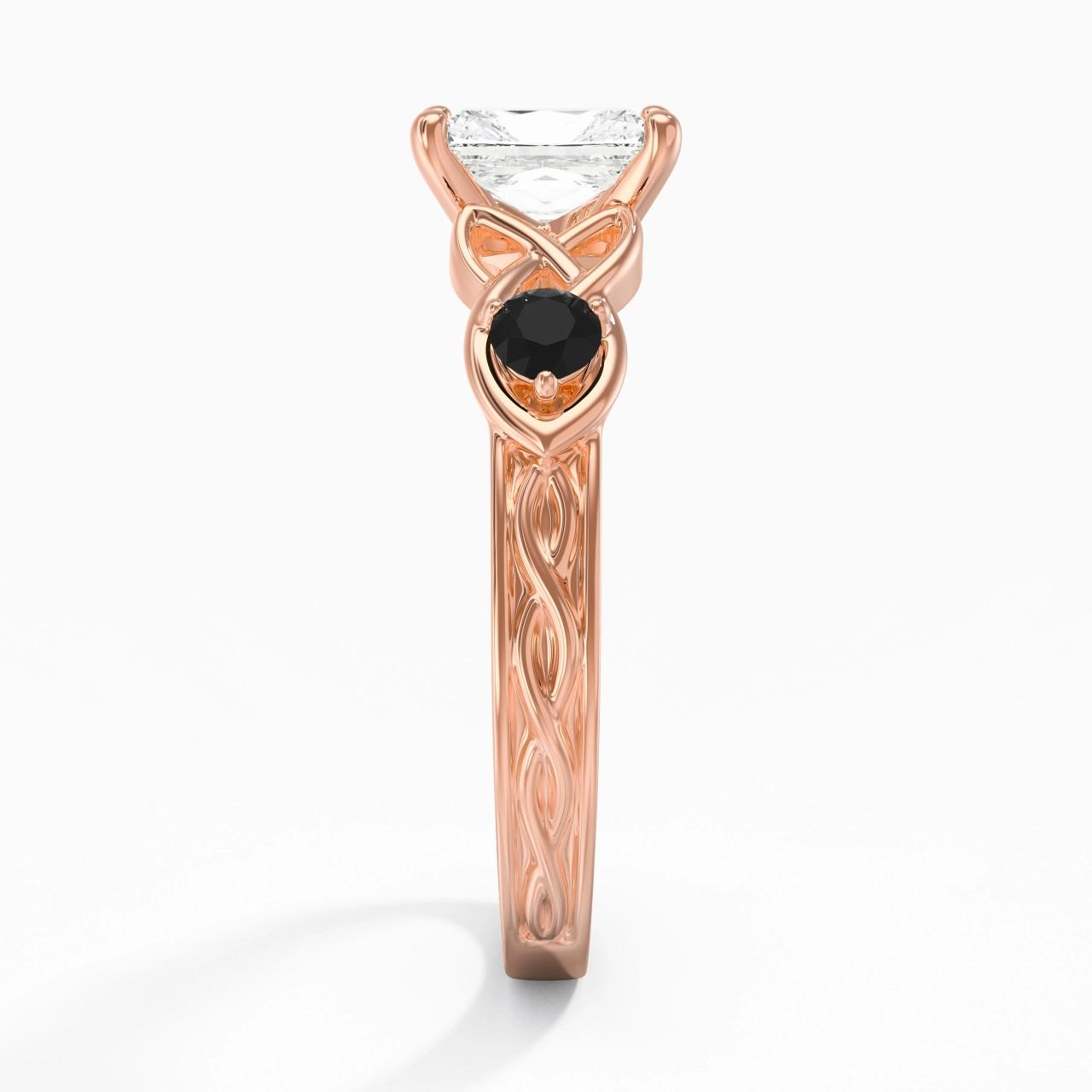 Vintage Unique Radiant 1.00ct Cubic Zirconia Engagement Ring