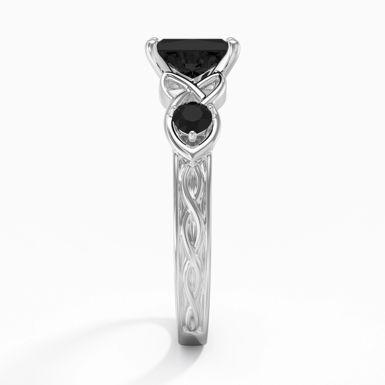 Vintage Unique Radiant 1.00ct Cubic Zirconia Engagement Ring