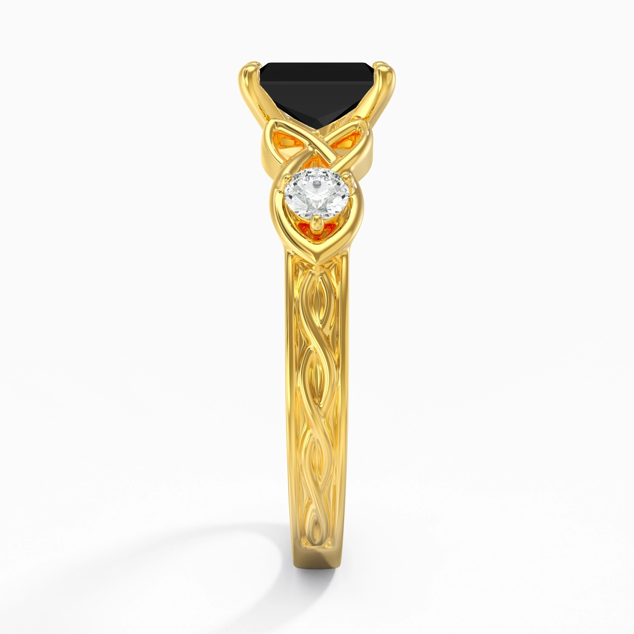 Vintage Unique Radiant 1.00ct Cubic Zirconia Engagement Ring