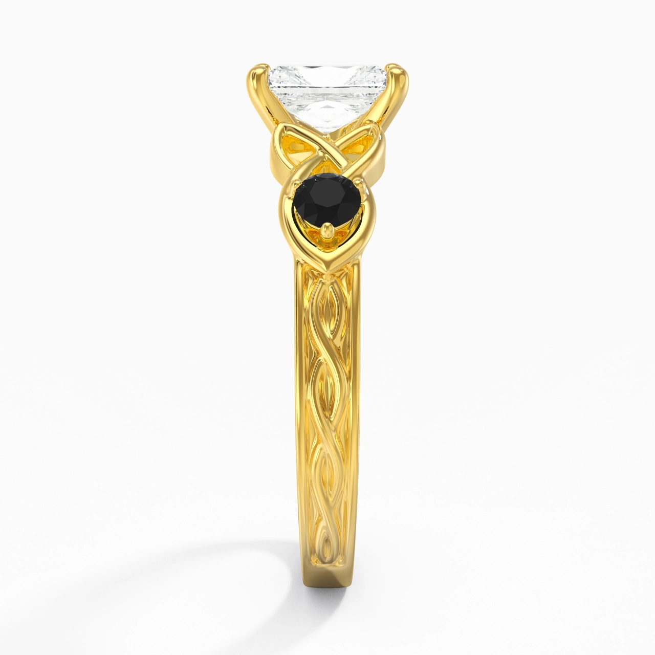 Vintage Unique Radiant 1.00ct Cubic Zirconia Engagement Ring