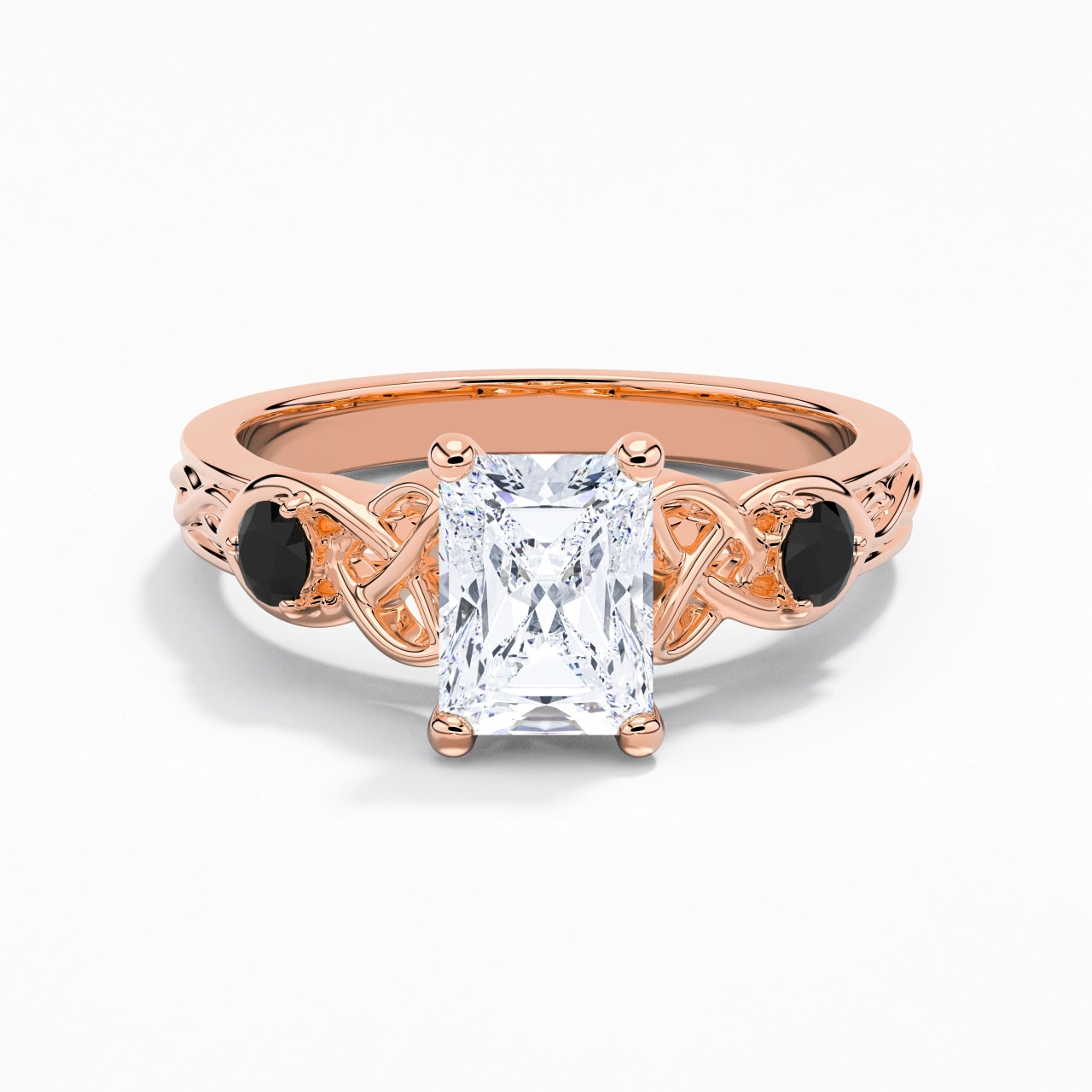 Vintage Unique Radiant 2.00ct Cubic Zirconia Engagement Ring