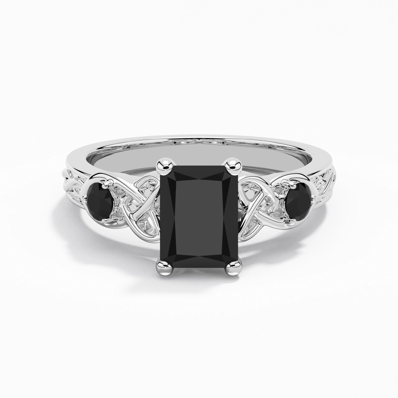 Vintage Unique Radiant 2.00ct Cubic Zirconia Engagement Ring