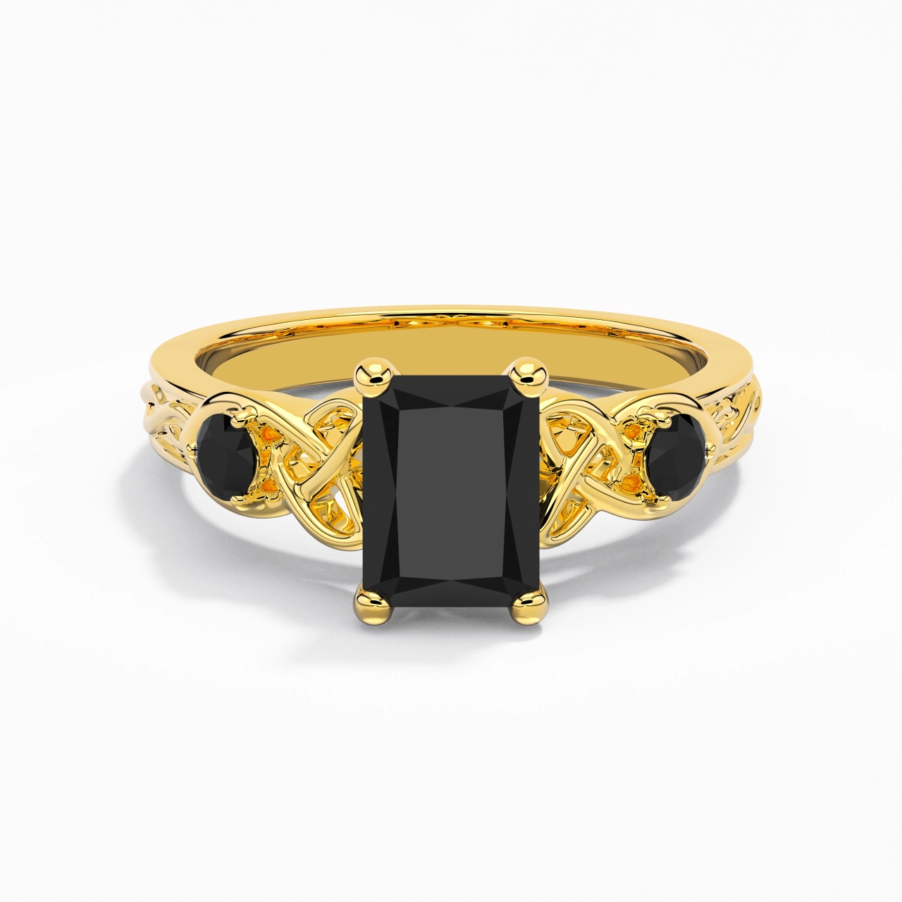 Vintage Unique Radiant 2.00ct Cubic Zirconia Engagement Ring