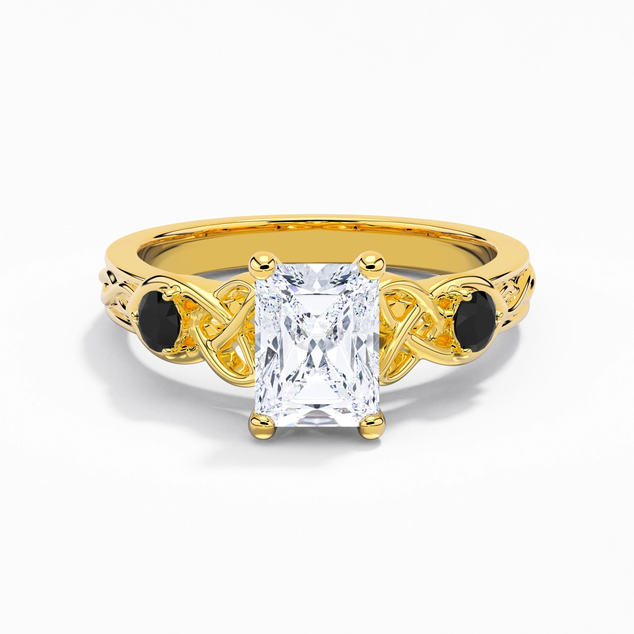 Vintage Unique Radiant 2.00ct Cubic Zirconia Engagement Ring