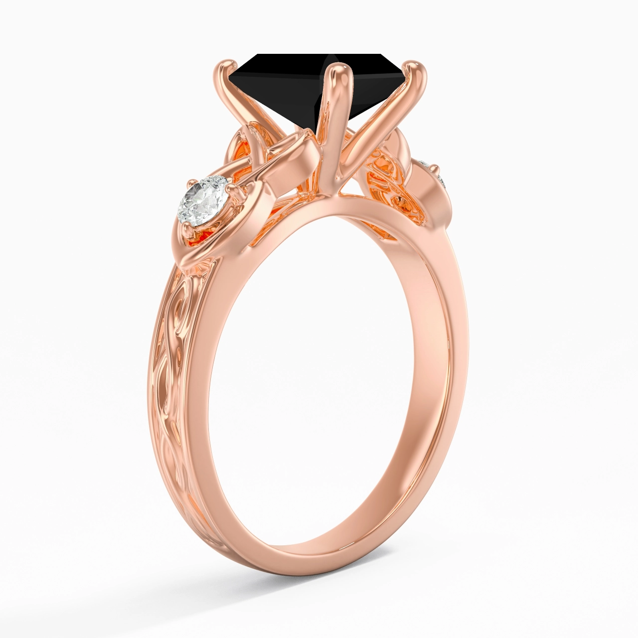 Vintage Unique Radiant 2.00ct Cubic Zirconia Engagement Ring