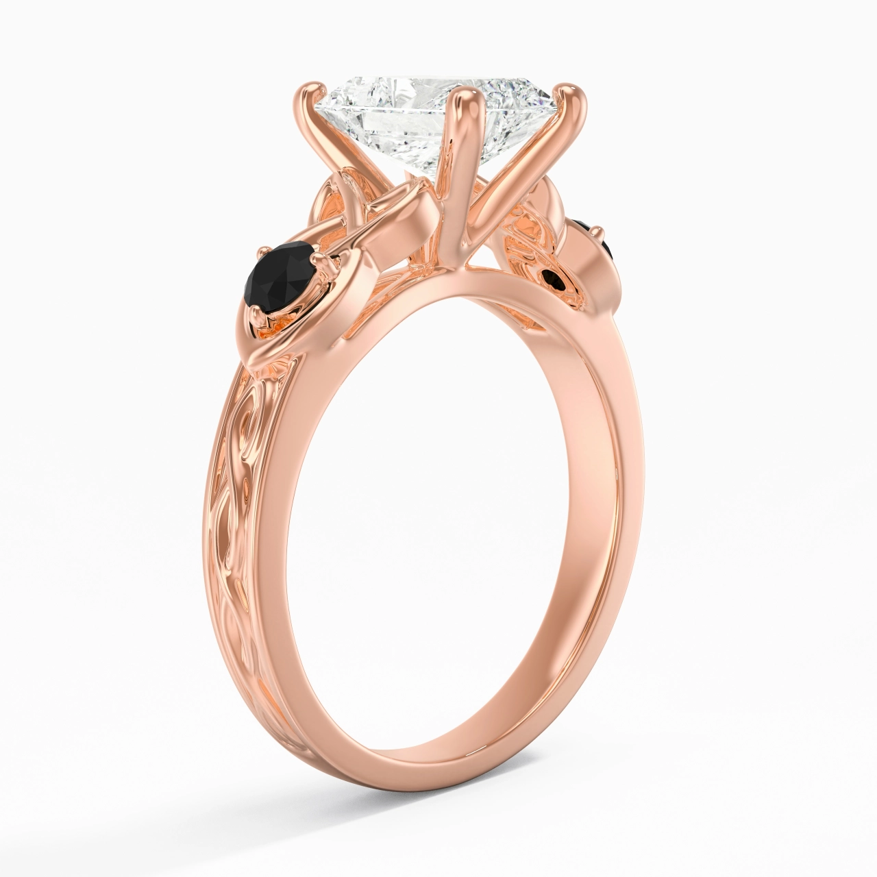 Vintage Unique Radiant 2.00ct Cubic Zirconia Engagement Ring