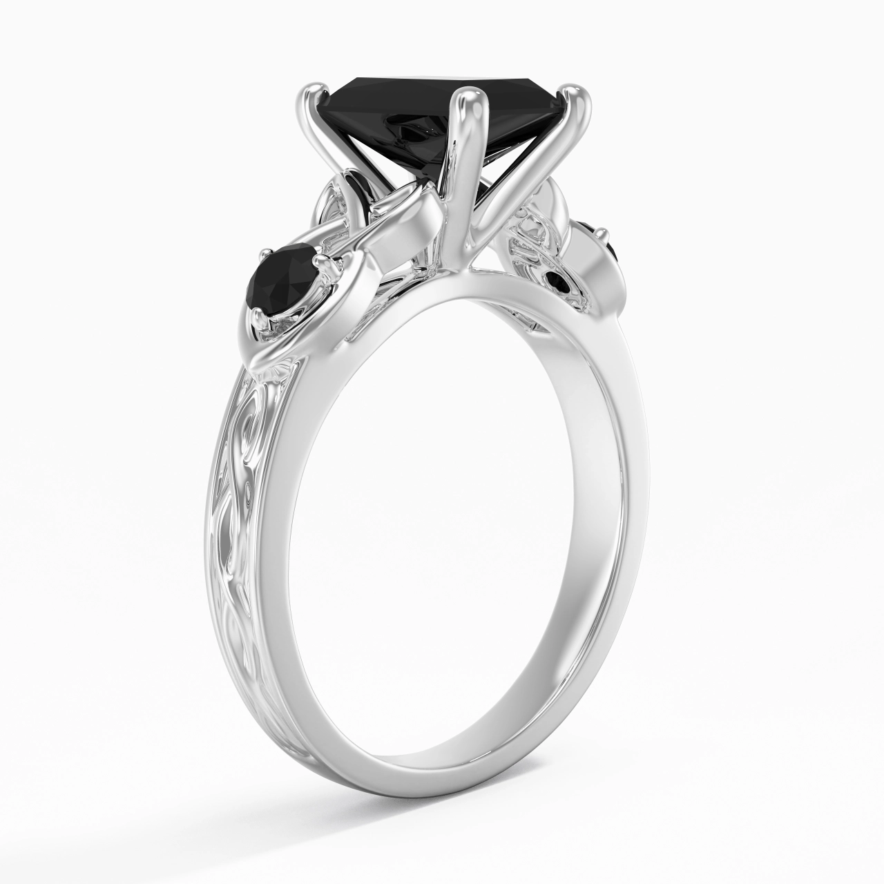 Vintage Unique Radiant 2.00ct Cubic Zirconia Engagement Ring