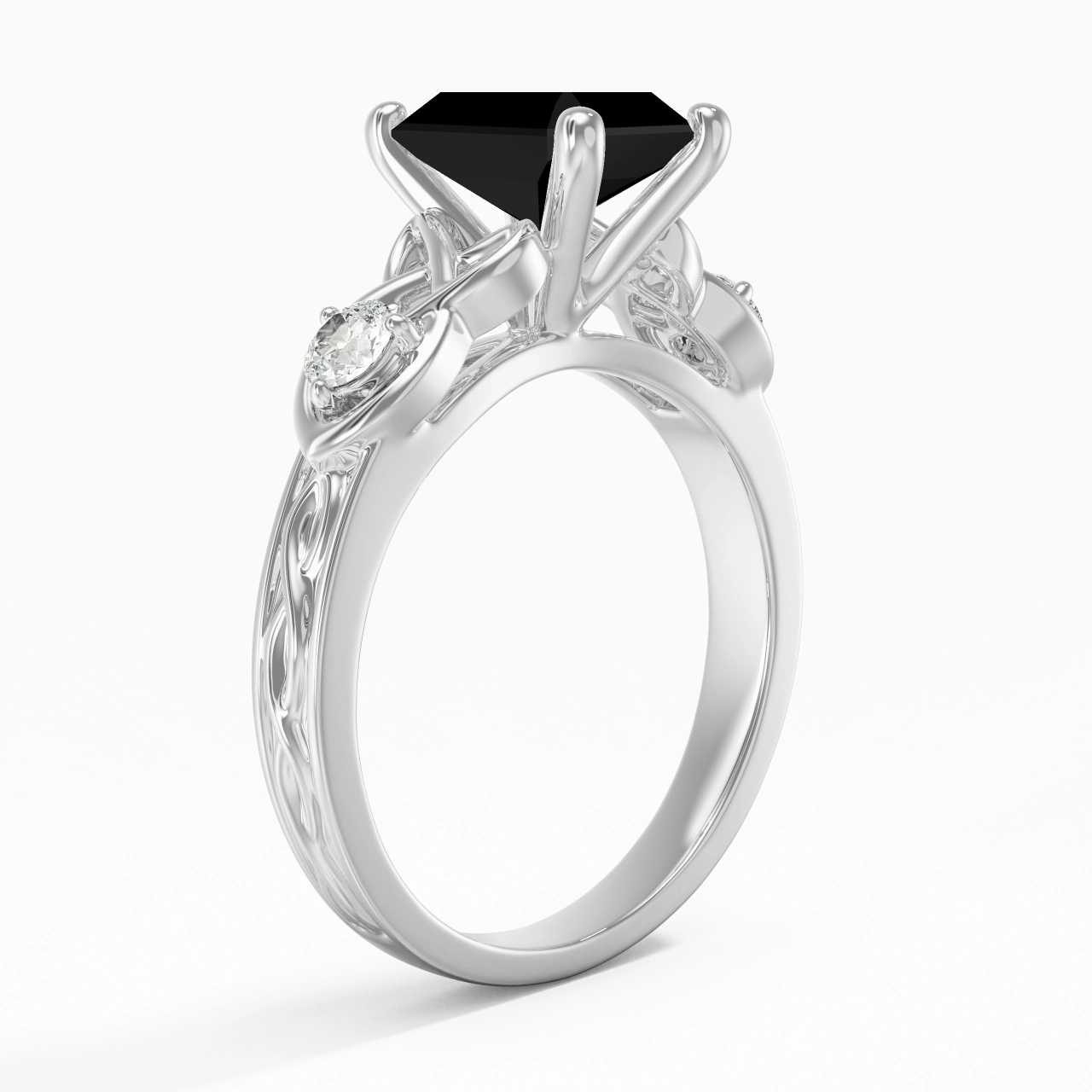 Vintage Unique Radiant 2.00ct Cubic Zirconia Engagement Ring