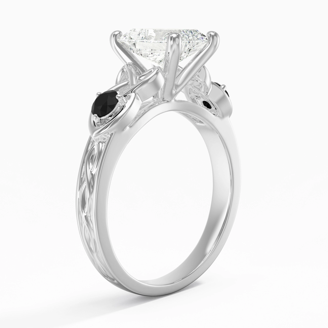 Vintage Unique Radiant 2.00ct Cubic Zirconia Engagement Ring