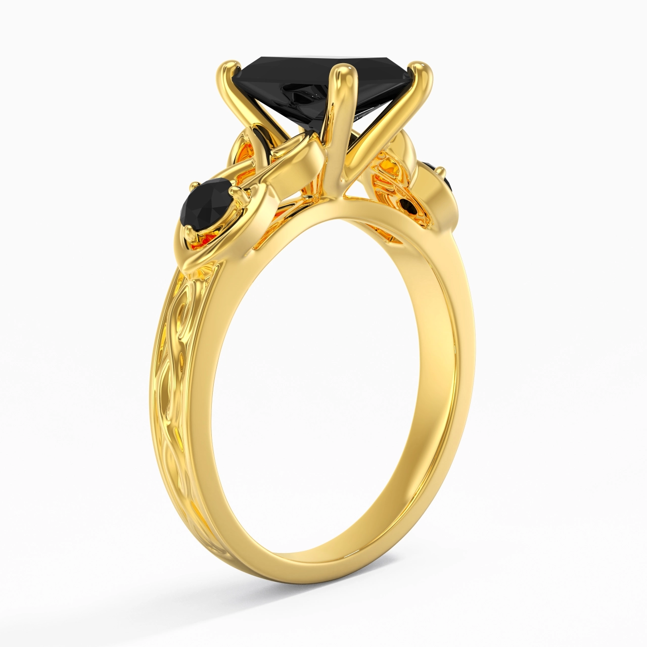 Vintage Unique Radiant 2.00ct Cubic Zirconia Engagement Ring