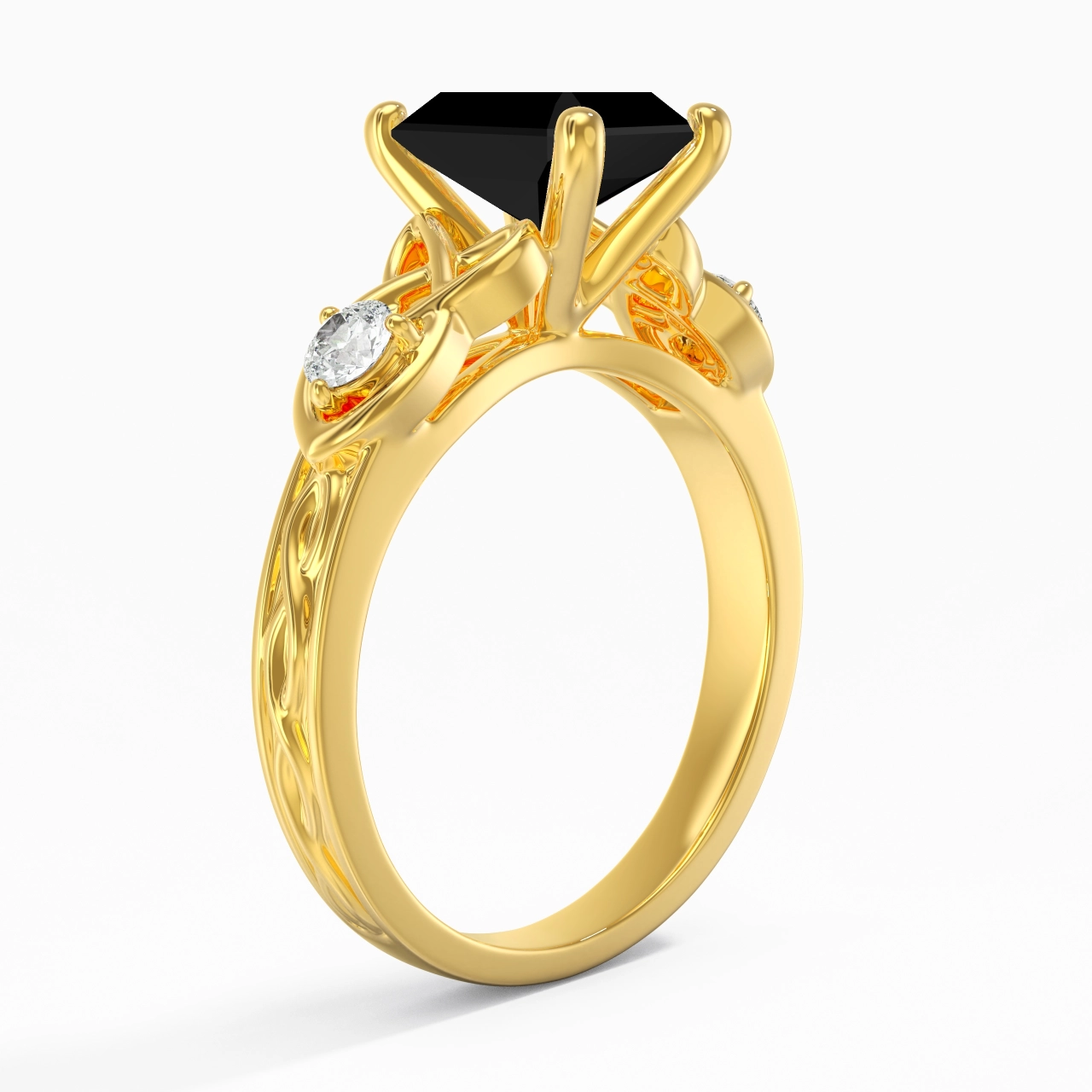 Vintage Unique Radiant 2.00ct Cubic Zirconia Engagement Ring