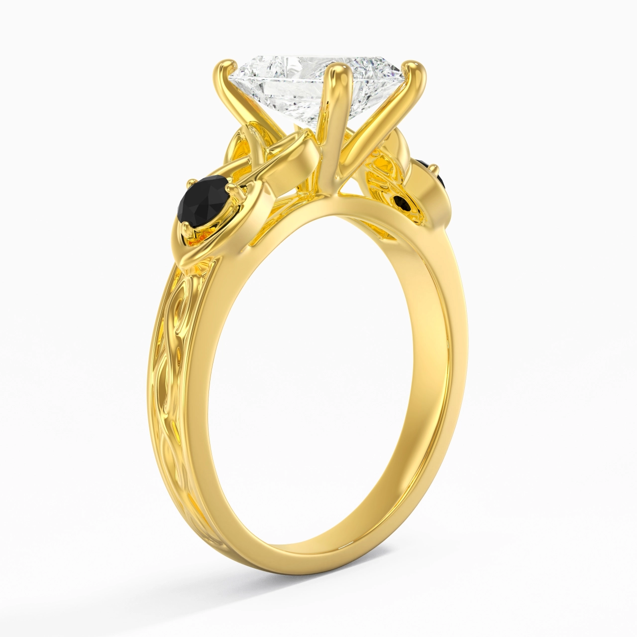 Vintage Unique Radiant 2.00ct Cubic Zirconia Engagement Ring