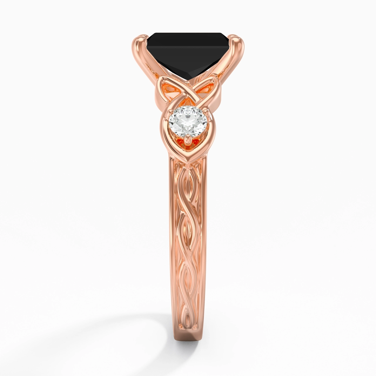 Vintage Unique Radiant 2.00ct Cubic Zirconia Engagement Ring