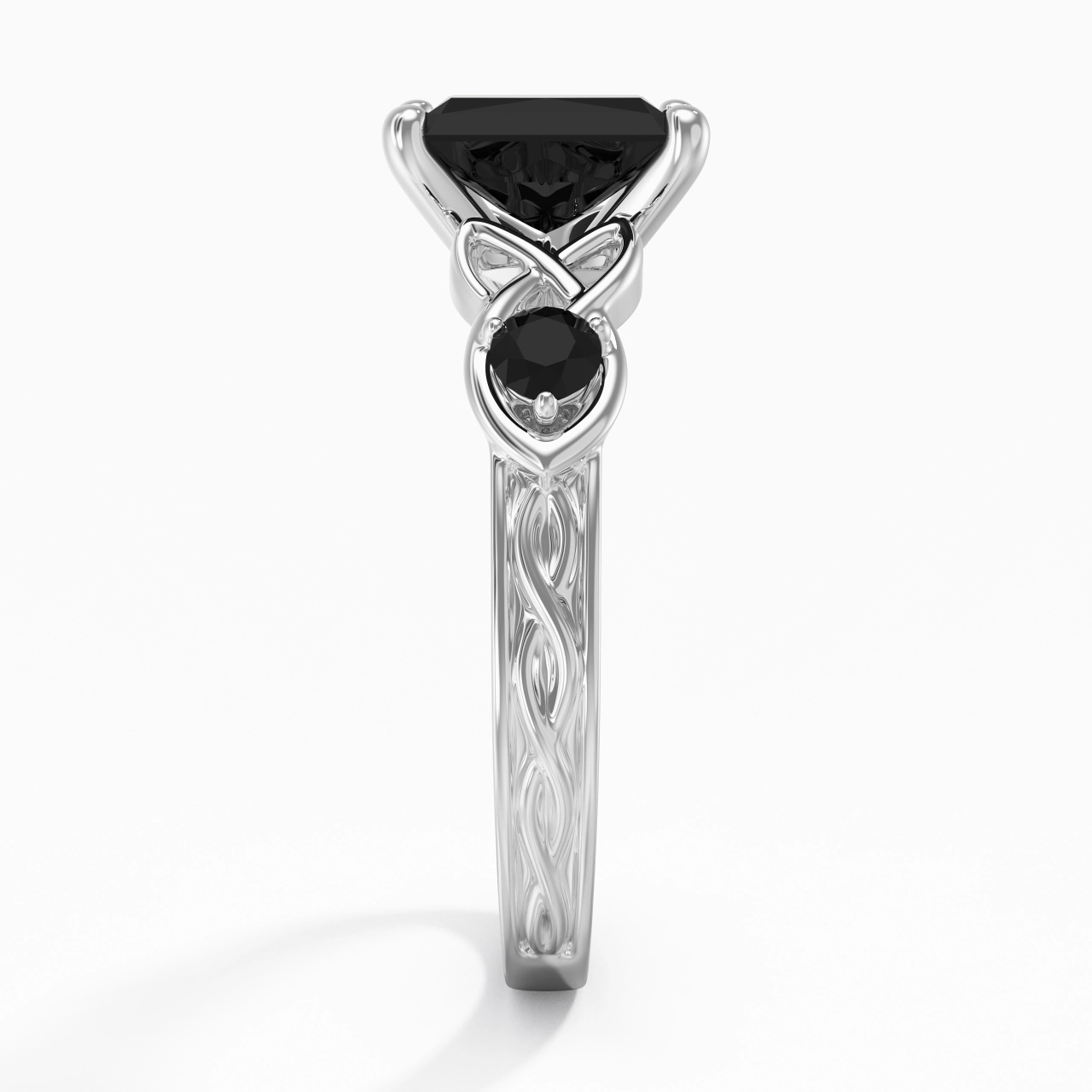 Vintage Unique Radiant 2.00ct Cubic Zirconia Engagement Ring