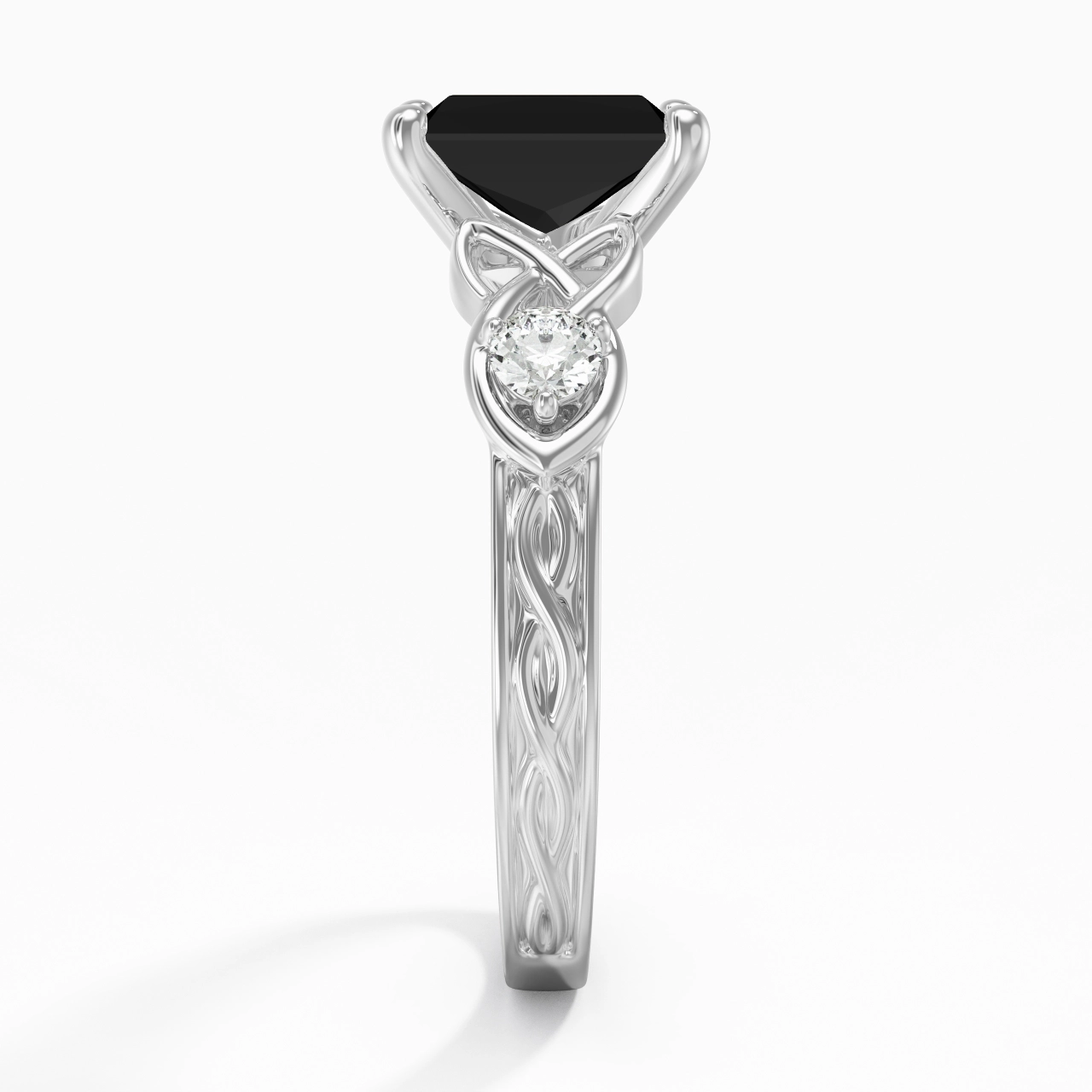 Vintage Unique Radiant 2.00ct Cubic Zirconia Engagement Ring