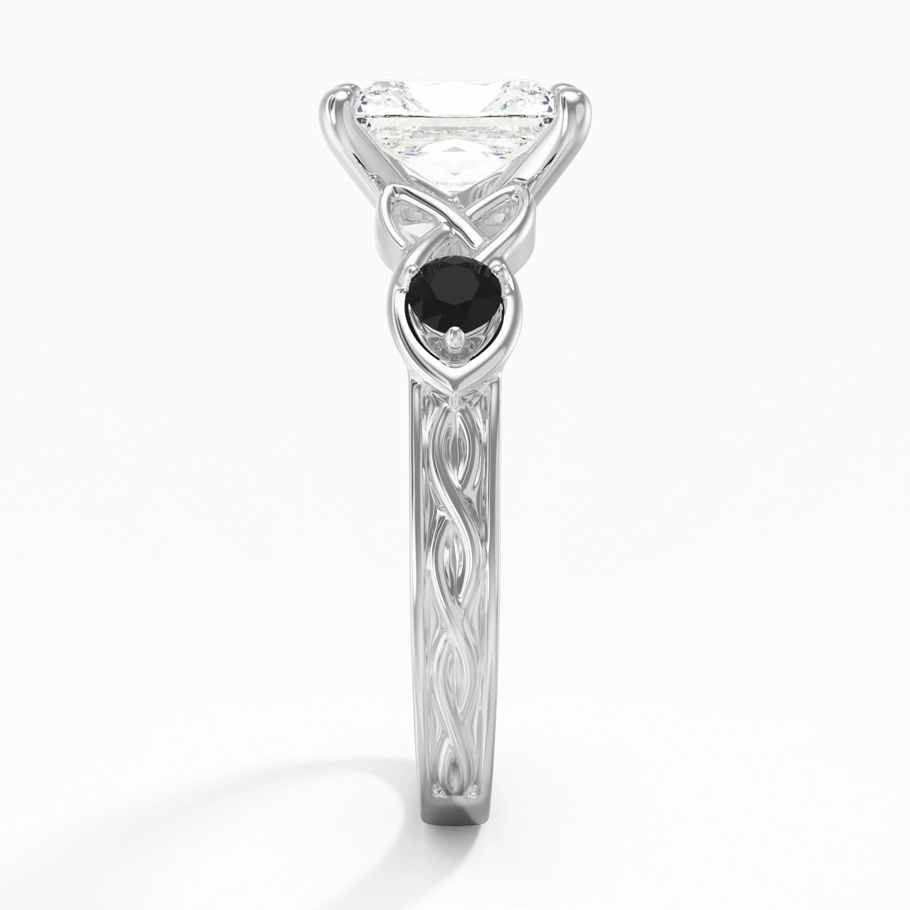 Vintage Unique Radiant 2.00ct Cubic Zirconia Engagement Ring