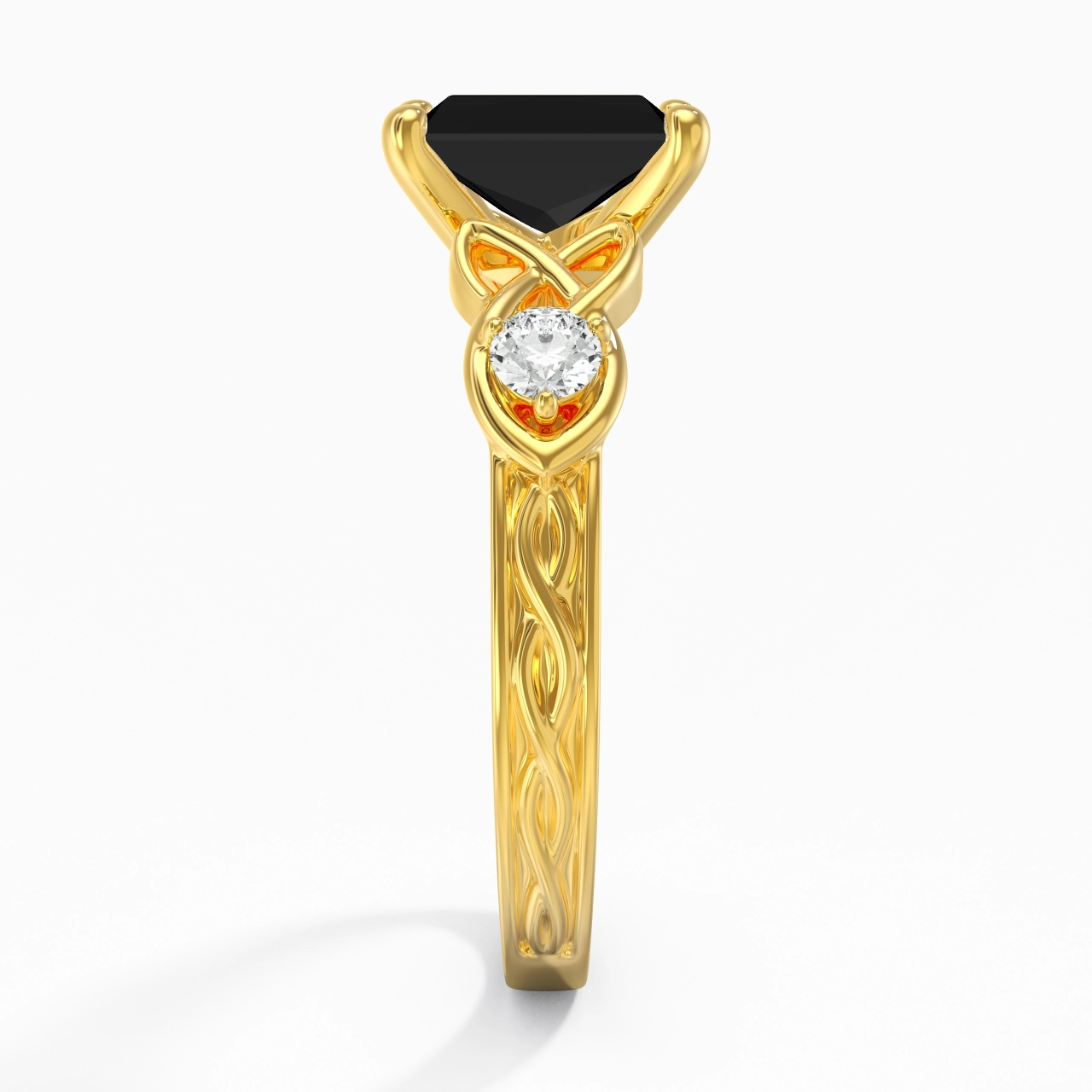 Vintage Unique Radiant 2.00ct Cubic Zirconia Engagement Ring