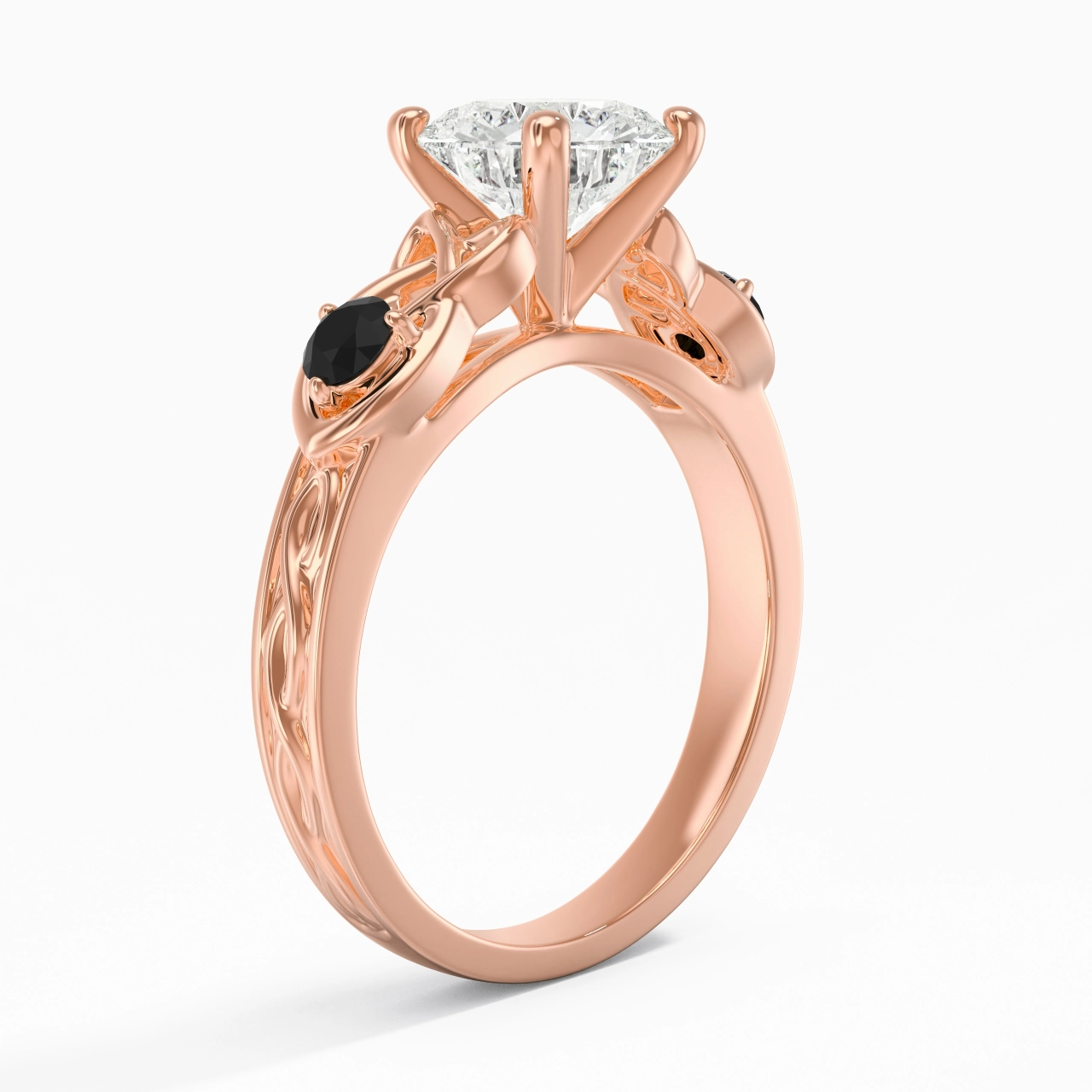 Vintage Unique Round 1.50ct Cubic Zirconia Engagement Ring