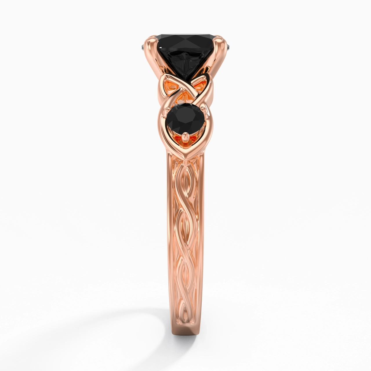 Vintage Unique Round 1.50ct Cubic Zirconia Engagement Ring