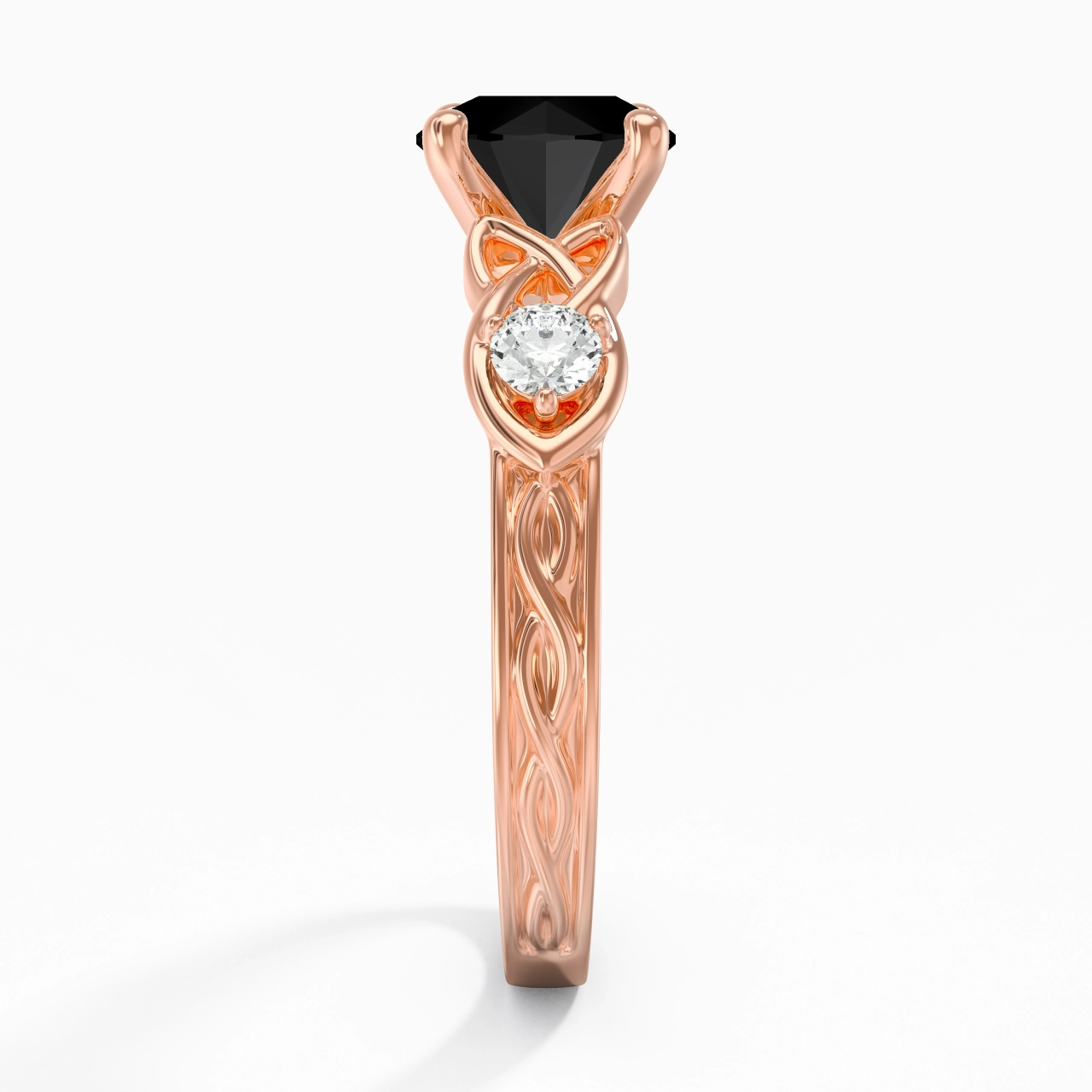 Vintage Unique Round 1.50ct Cubic Zirconia Engagement Ring