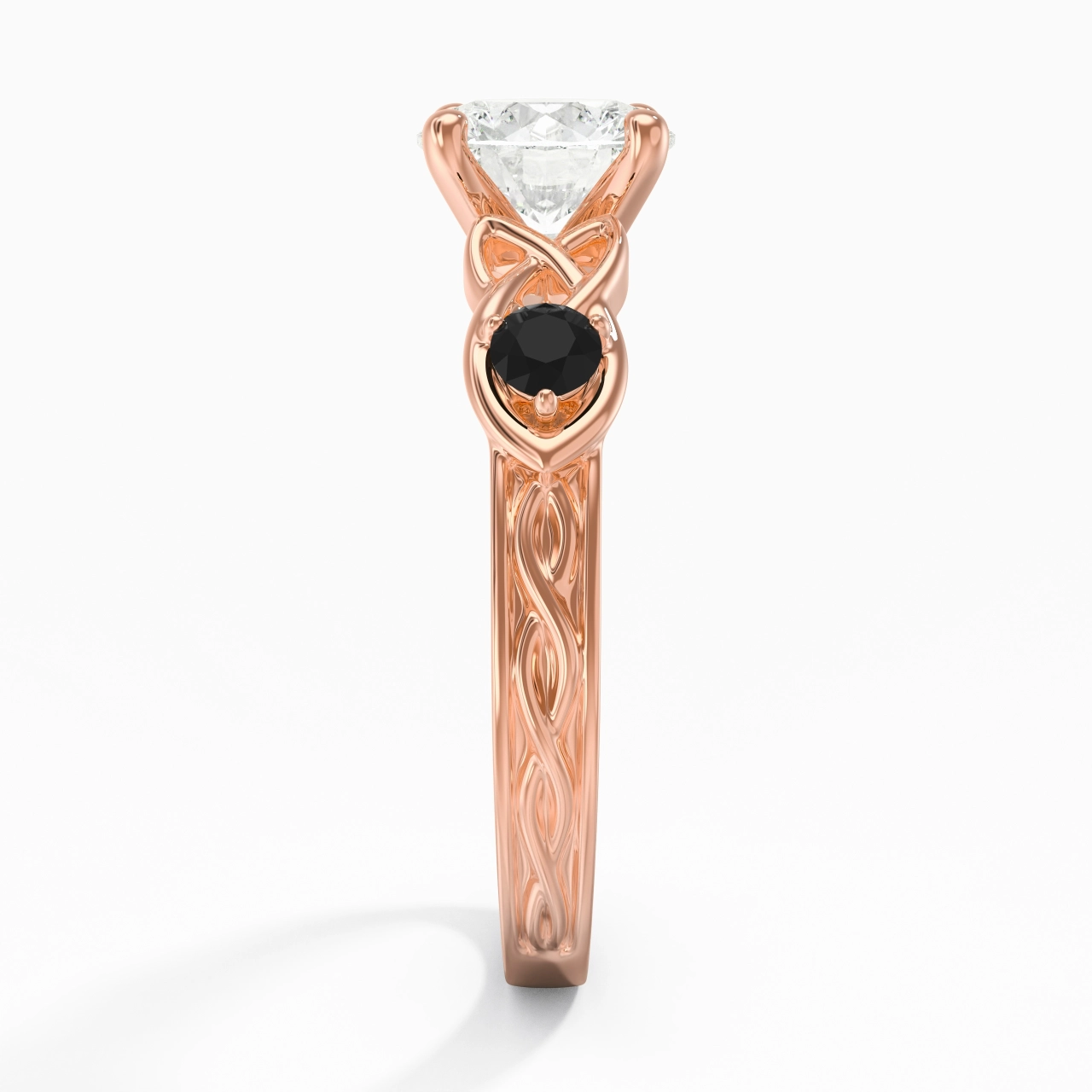 Vintage Unique Round 1.50ct Cubic Zirconia Engagement Ring