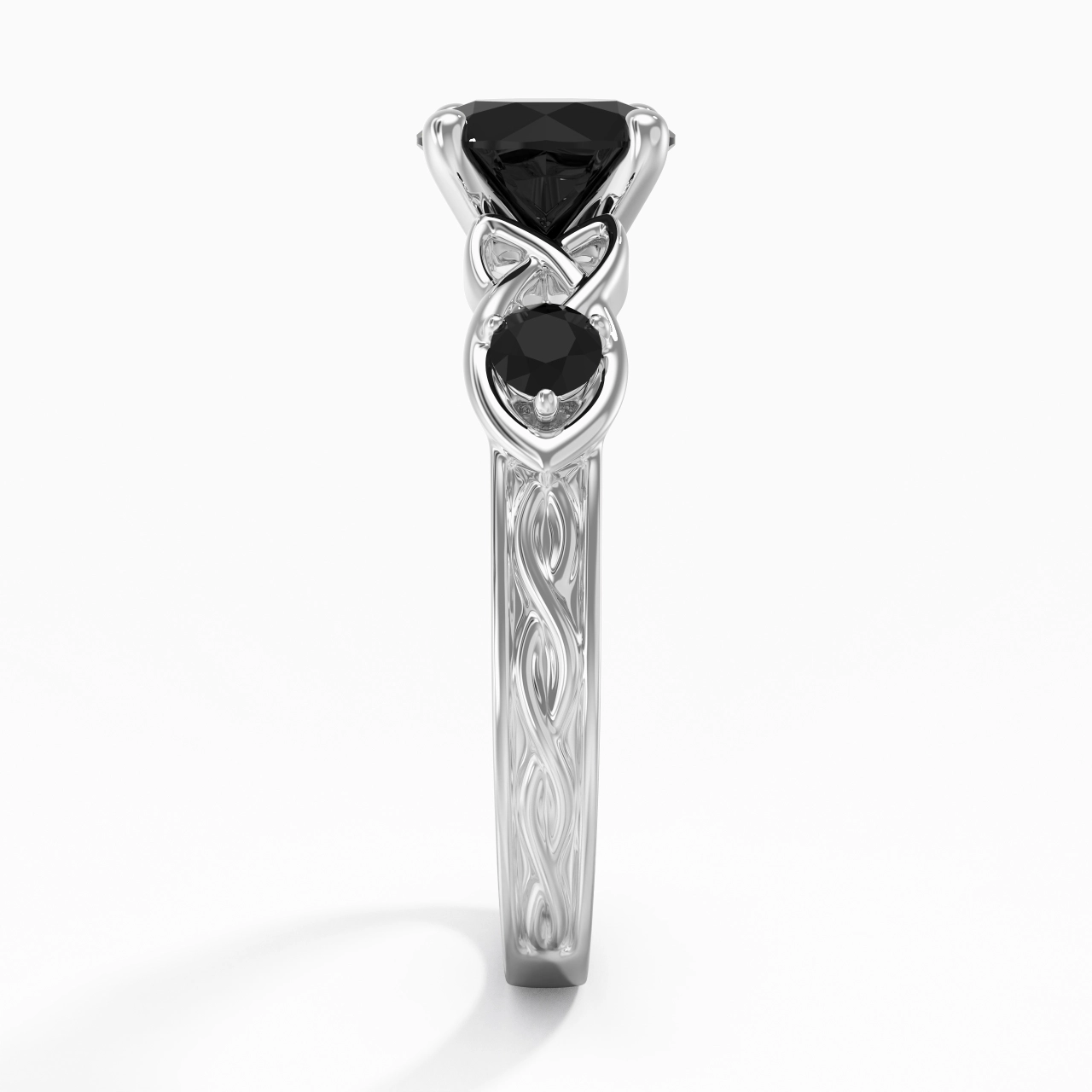 Vintage Unique Round 1.50ct Cubic Zirconia Engagement Ring