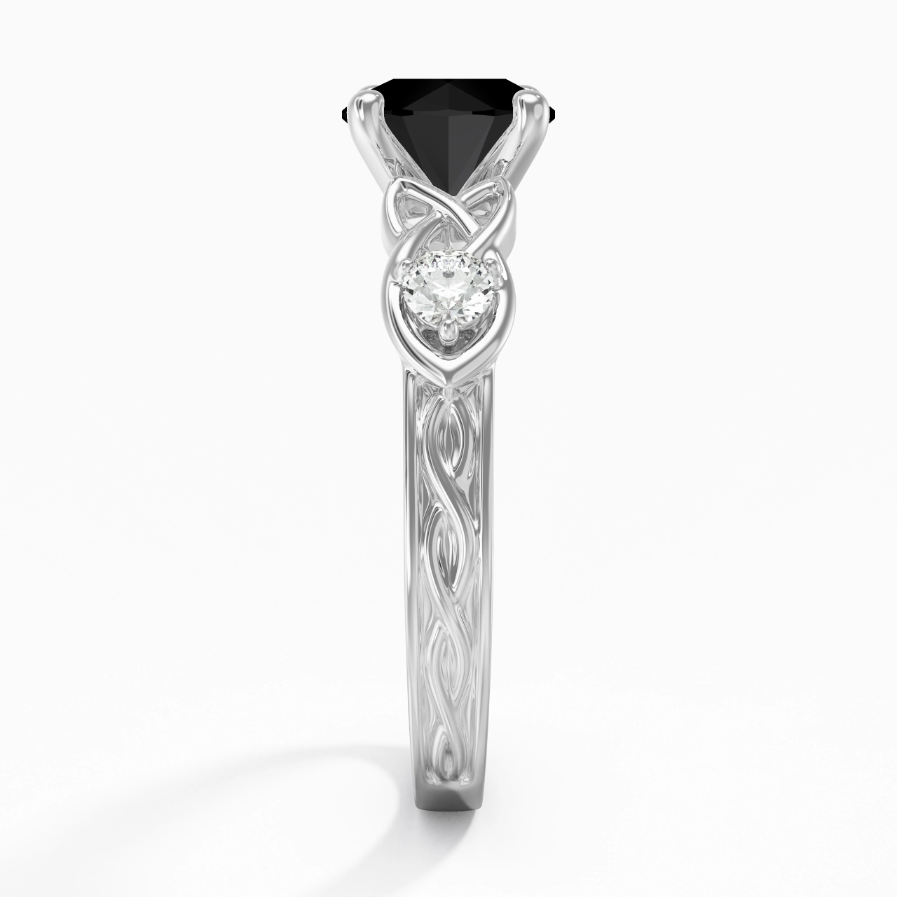 Vintage Unique Round 1.50ct Cubic Zirconia Engagement Ring