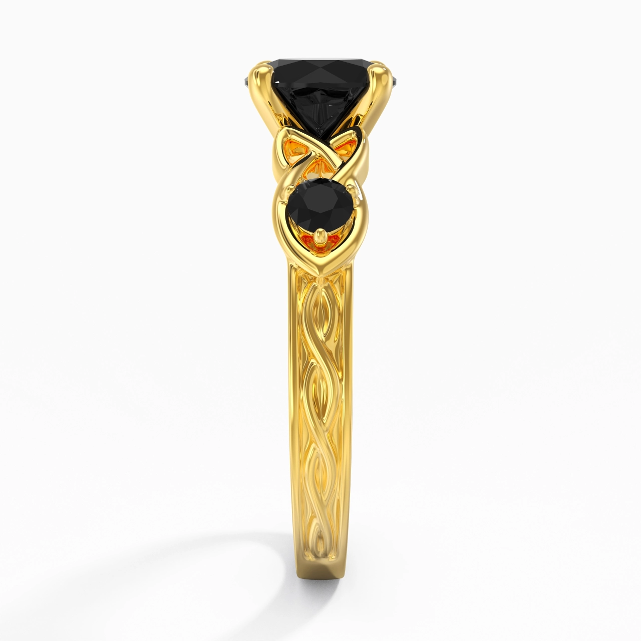 Vintage Unique Round 1.50ct Cubic Zirconia Engagement Ring