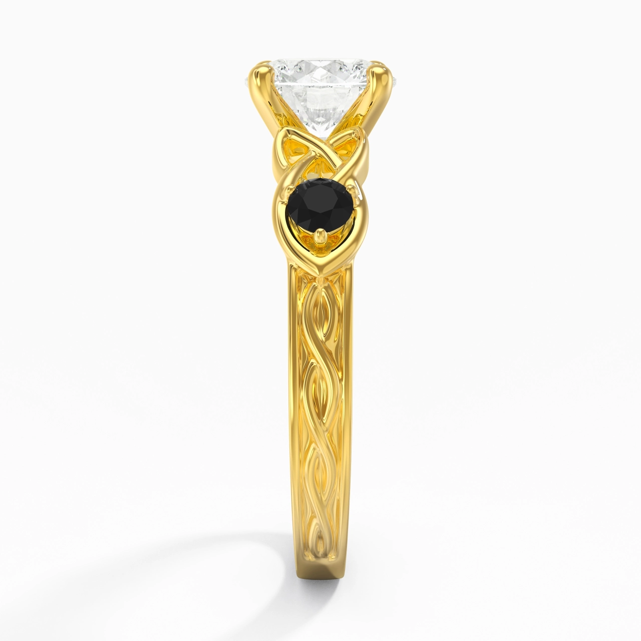 Vintage Unique Round 1.50ct Cubic Zirconia Engagement Ring