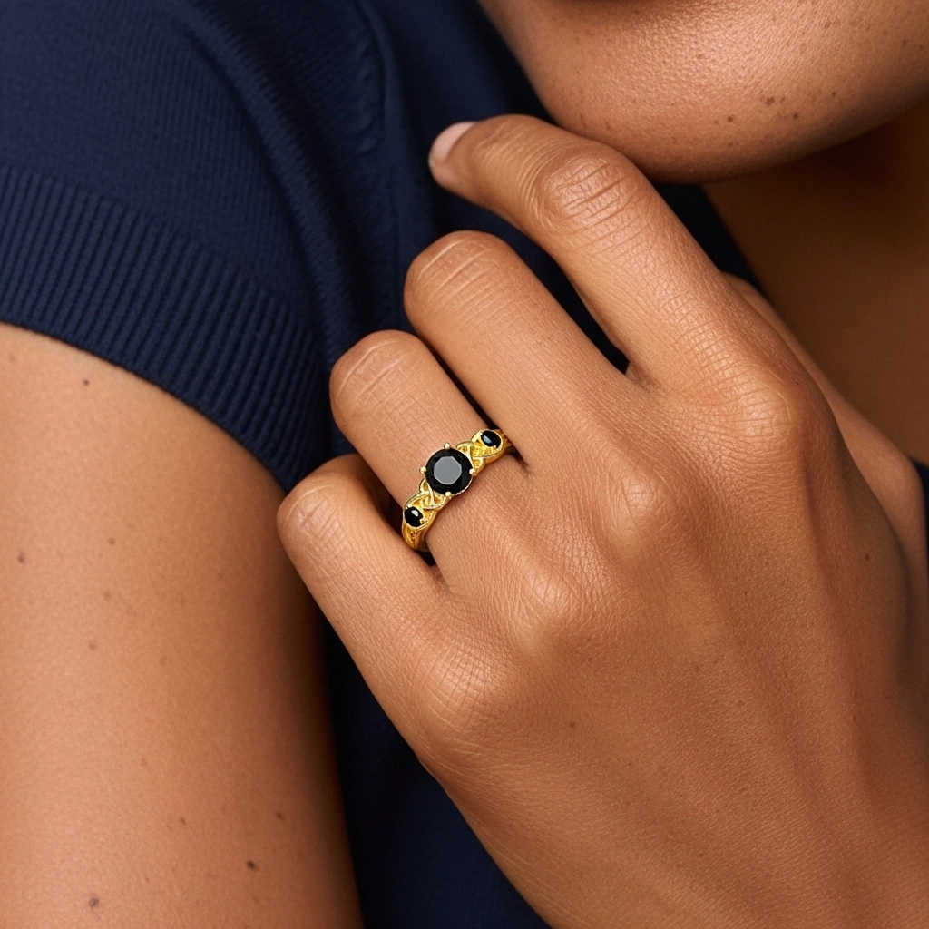 Vintage Unique Round 1.00ct Cubic Zirconia Engagement Ring