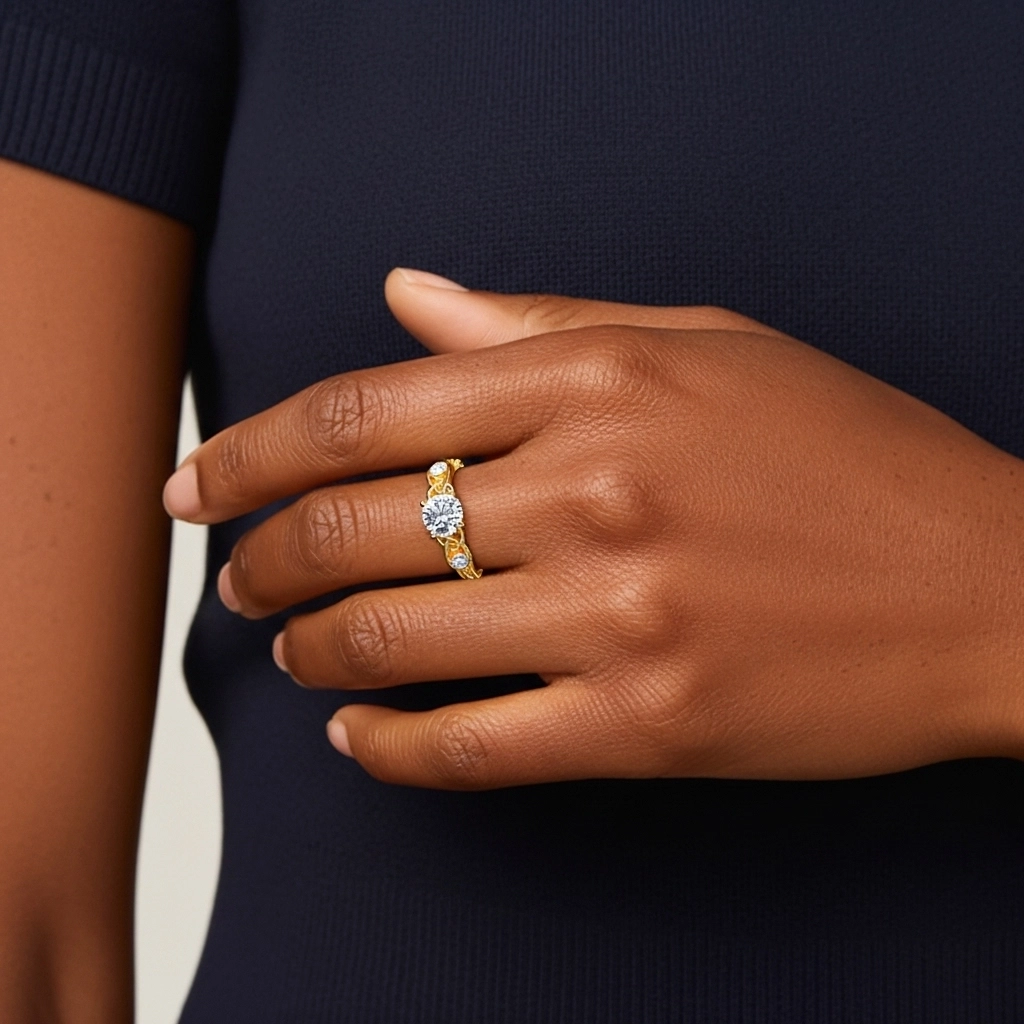 2.00ct Moissanite Bague de fiançailles Argent sterling 925