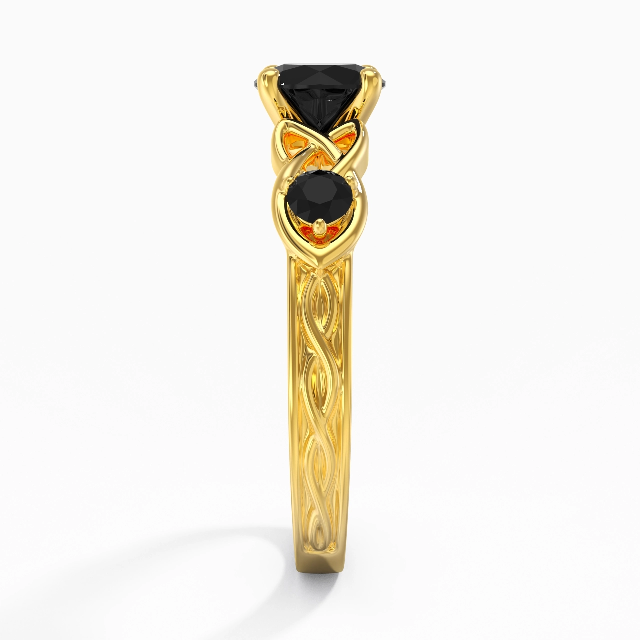 Vintage Unique Round 1.00ct Cubic Zirconia Engagement Ring