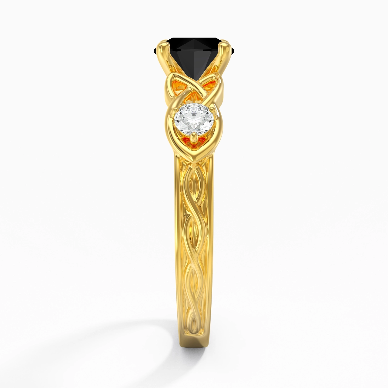 Vintage Unique Round 1.00ct Cubic Zirconia Engagement Ring