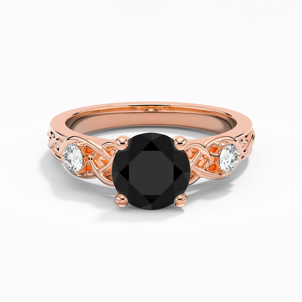 Vintage Unique Round 2.00ct Cubic Zirconia Engagement Ring