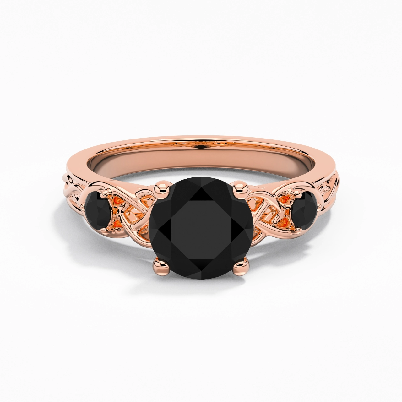 Vintage Unique Round 2.00ct Cubic Zirconia Engagement Ring